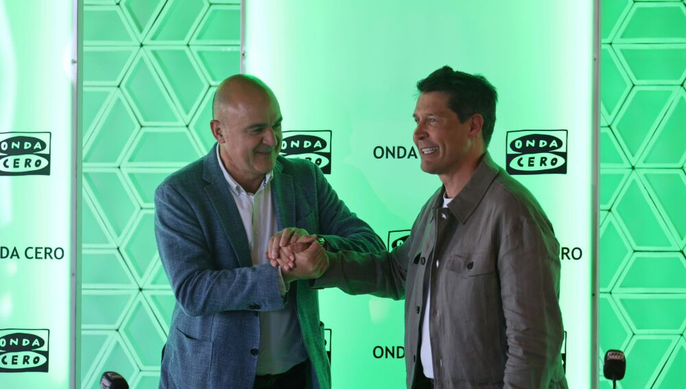 Vicent Marí junto al director de 'Por fin no es lunes' Jaime Cantizano