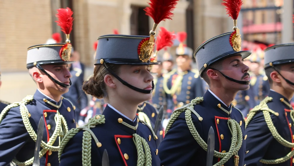 La Princesa Leonor en el 40 aniversario de la jura de Bandera del Rey Felipe VI