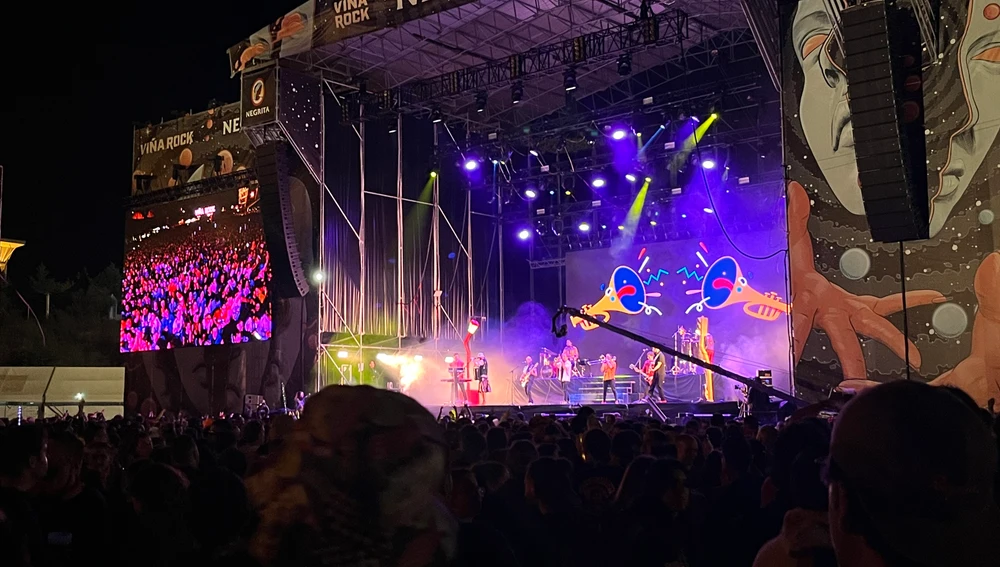 Imagen de archivo de unos de los escenarios del Festival Viña Rock de 2024. Imagen de archivo de unos de los escenarios del Festival Viña Rock de 2024.