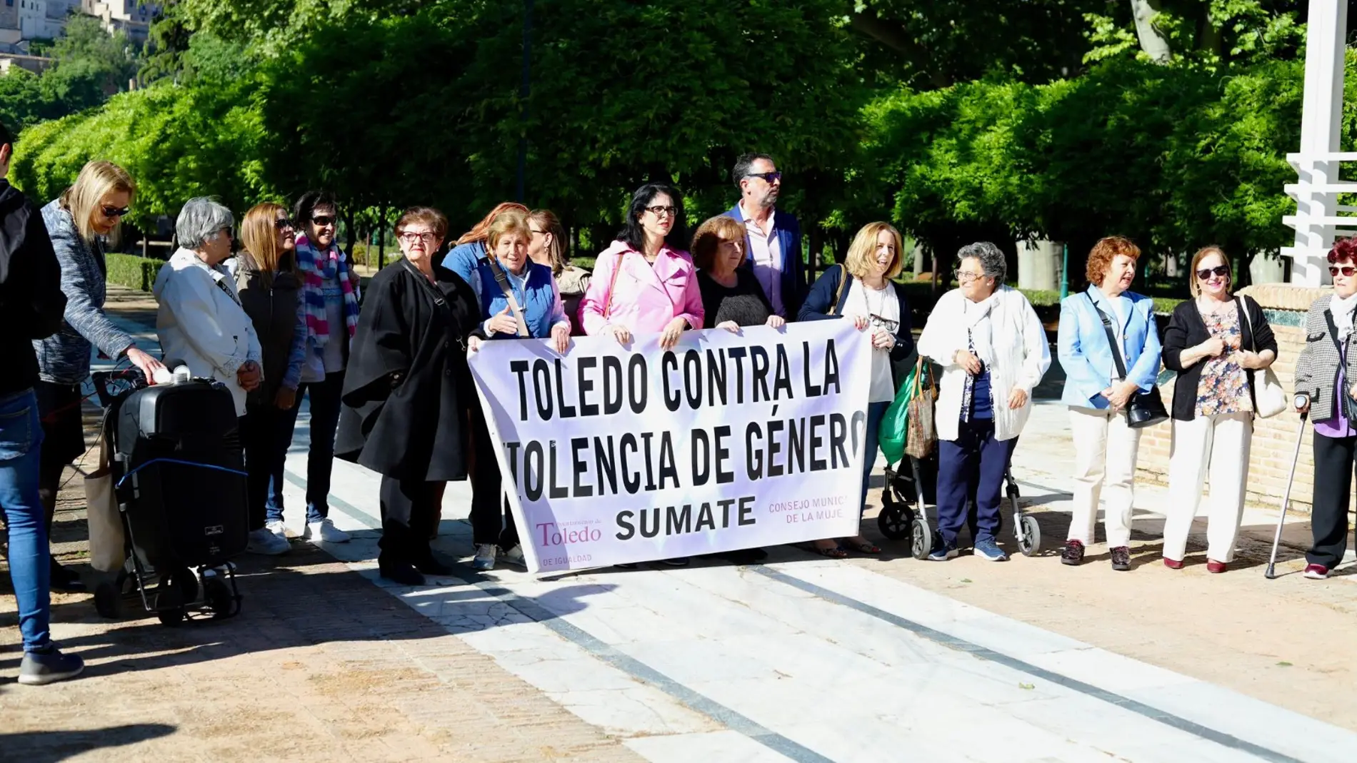 Ruegan unidad en la concentración mensual contra la violencia machista en Toledo 