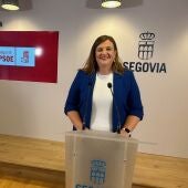 Clara Martín, portavoz PSOE Ayuntamiento Segovia