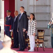 El Rey Felipe VI y la Reina Letizia durante el acto por el Bicentenario de la Policía Nacional
