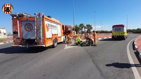 Herido un ciclista atropellado por un vehículo en Algemesí