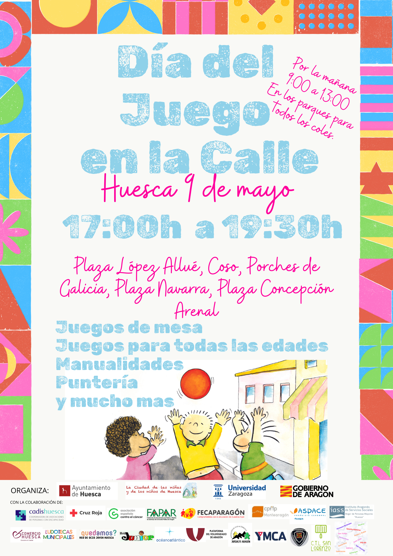 Huesca celebra este jueves el Día del juego en la calle Huesca celebra este jueves el Día del juego en la calle