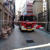 Bomberos en imagen de archivo