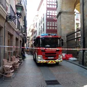 Bomberos en imagen de archivo Bomberos en imagen de archivo
