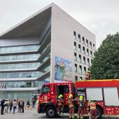 Simulacro de incendio en la delegación de la Xunta en Vigo