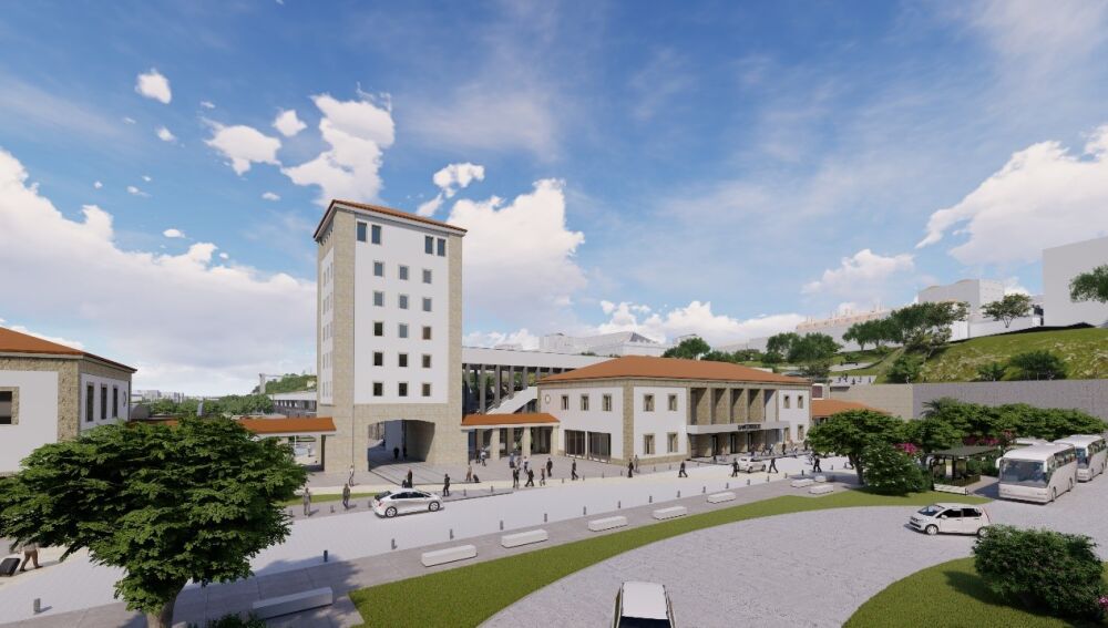 Estación de tren tras la integración ferroviaria en Santander