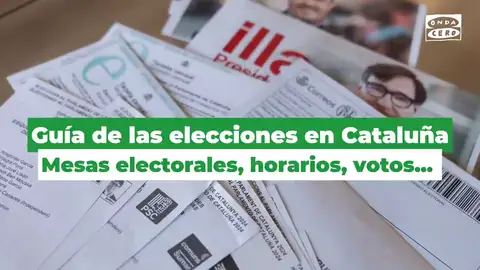 Guía de las elecciones en Cataluña: dónde votar, mesas electorales, horarios, votos nulos, documentación... 
