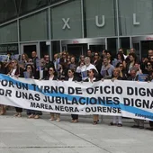 Avogados de turno de oficio e procuradores esixen "dereitos laborais" Avogados de turno de oficio e procuradores esixen "dereitos laborais"