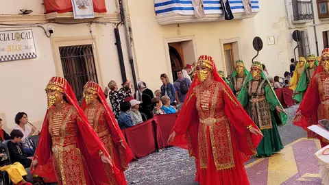 Imagen de archivo de las fiestas de Moros y Cristianos de Biar. Imagen de archivo de las fiestas de Moros y Cristianos de Biar.
