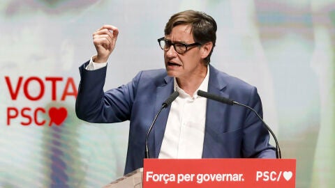 El candidato socialista a la presidencia de la Generalitat, Salvador Illa.