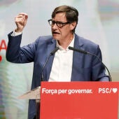 El candidato socialista a la presidencia de la Generalitat, Salvador Illa.