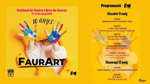 Cartel del Festival FaurArt de Teatro y Artes de Calle 2024