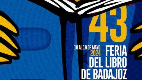 Cartel 43 Feria del Libro de Badajoz 2024