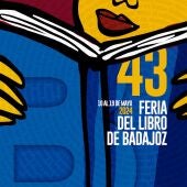 Cartel 43 Feria del Libro de Badajoz 2024