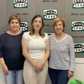 Arlene Iribarren, directora de Compañía de Teatro 360º, junto a Elvira López y Valentina Márquez de Ágora.