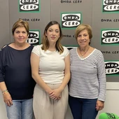 Arlene Iribarren, directora de Compañía de Teatro 360º, junto a Elvira López y Valentina Márquez de Ágora. Arlene Iribarren, directora de Compañía de Teatro 360º, junto a Elvira López y Valentina Márquez de Ágora.