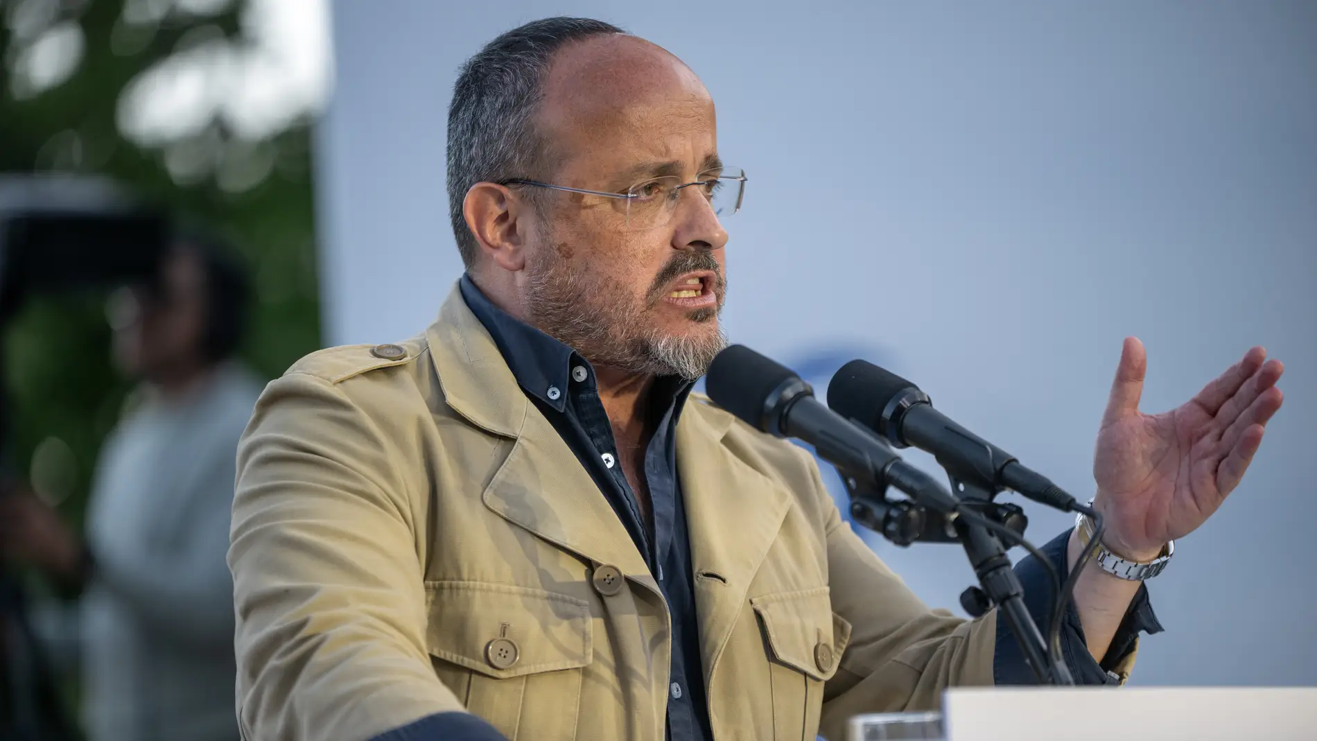 El candidato del PPC, Alejandro Fernández, en su mitin final de la campaña catalana El candidato del PPC, Alejandro Fernández, en su mitin final de la campaña catalana