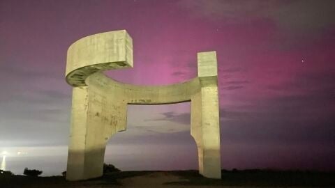 Aurora boreal en Gij&oacute;n
