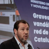 Óscar Puente ofrece explicaciones sobre las averías en Rodalies durante el 12M