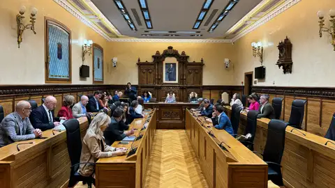 Pleno en el Ayuntamiento de Gijón Pleno en el Ayuntamiento de Gijón