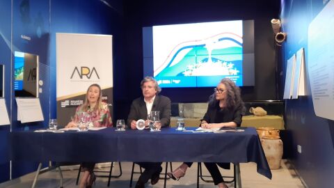 Lidia López, Martín Sanz y Gabriela Córdoba 