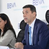 El responsable de análisis económico de BBVA Research, Rafael Doménech, presenta el informe sobre la situación económica de la Comunitat Valenciana