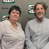 Peyo Lloret, edil de deportes de la Vila Joiosa junto a nuestra compañera Marta Llinares.
