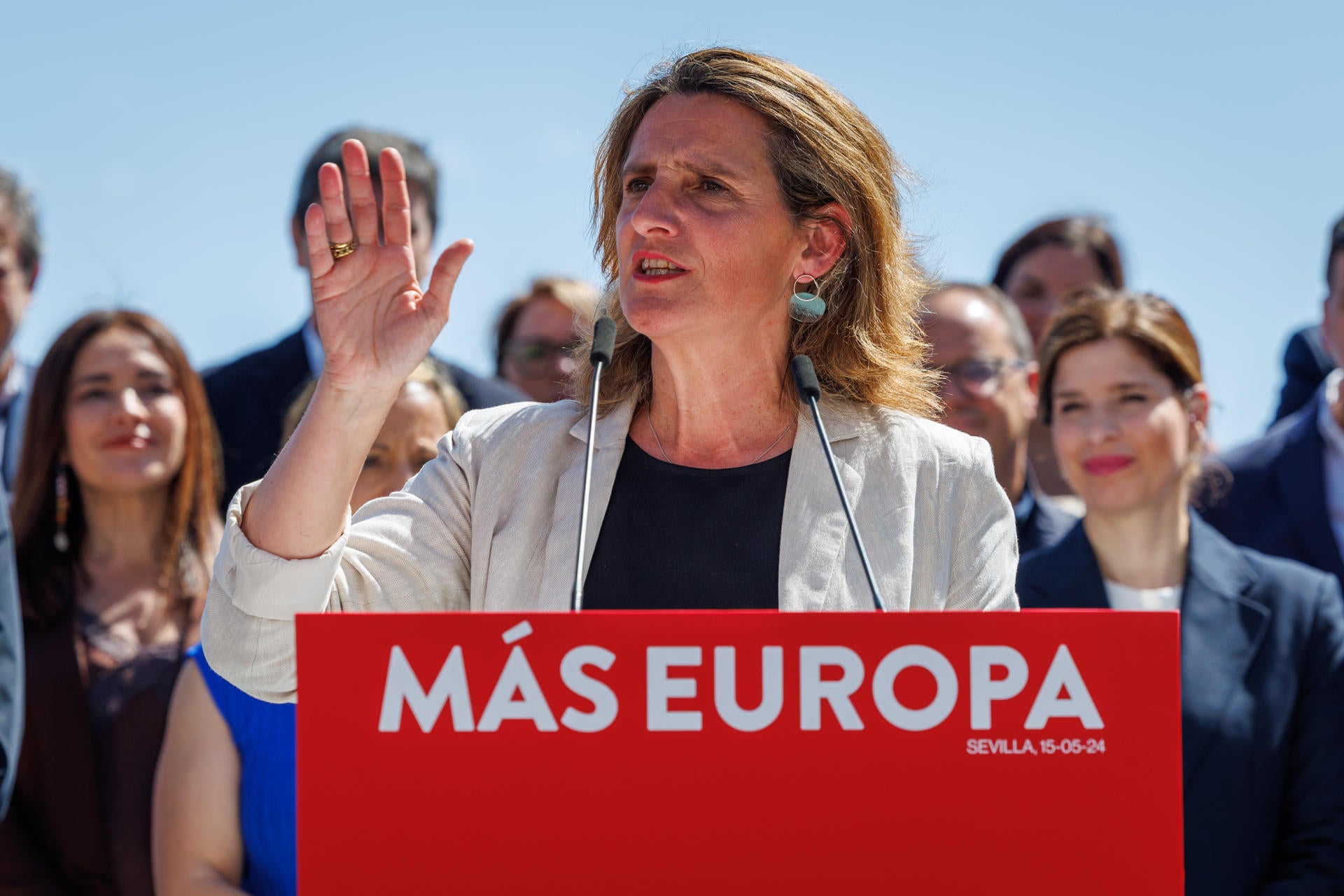 El PSOE llama a la movilización para detener la "ola reaccionaria" de la "derecha cobarde" en las elecciones europeas El PSOE llama a la movilización para detener la "ola reaccionaria" de la "derecha cobarde" en las elecciones europeas