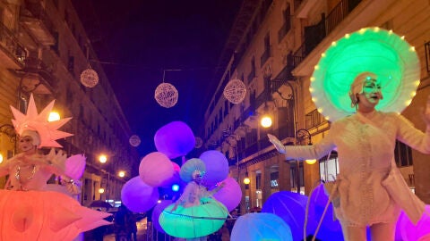 Espect&aacute;culo de encendido de luces de Navidad en Palma en el a&ntilde;o 2022