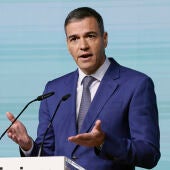 El presidente del Gobierno, Pedro Sánchez, en un acto celebrado en Madrid