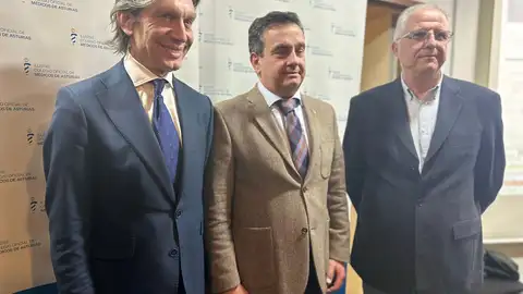 Emilio Esteban, Luis Antuña y Ángel José López Díaz. Emilio Esteban, Luis Antuña y Ángel José López Díaz