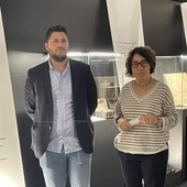 Jaime Santamaría y Rosa Llorca, ediles de Fiestas y Turismo de la Vila Joiosa en Vilamuseu. Jaime Santamaría y Rosa Llorca, ediles de Fiestas y Turismo de la Vila Joiosa en Vilamuseu.