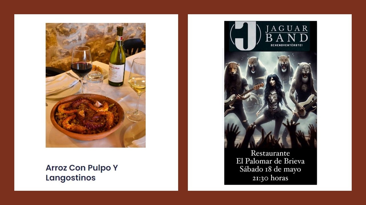 El Palomar de Brieva vuelve a maridar este sábado la mejor cocina con la música de Jaguar Band El Palomar de Brieva vuelve a maridar este sábado la mejor cocina con la música de Jaguar Band