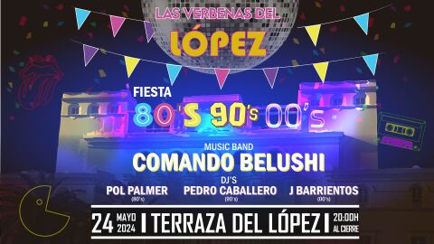 Cartel de la primera verbena en el L&oacute;pez de Ayala