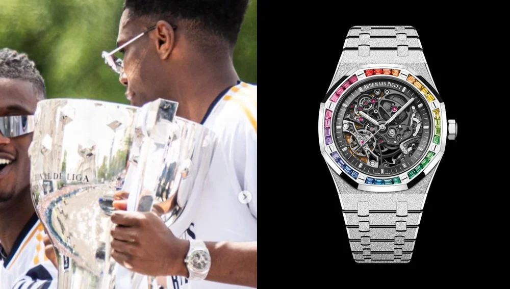 Aurélien Tchouaméni celebró con un exclusivo Royal Oak Aurélien Tchouaméni celebró con un exclusivo Royal Oak