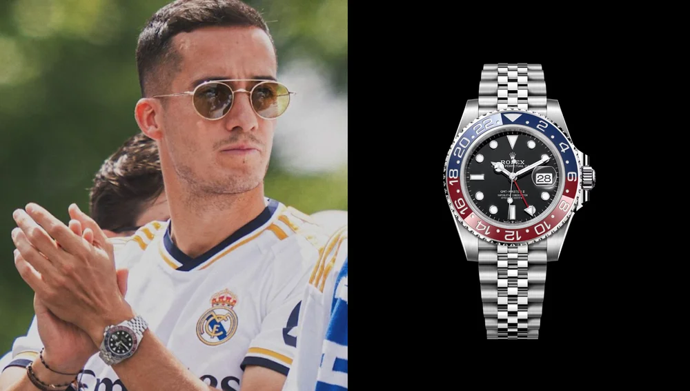 Lucas Vázquez con un Rolex GMT II Lucas Vázquez con un Rolex GMT II