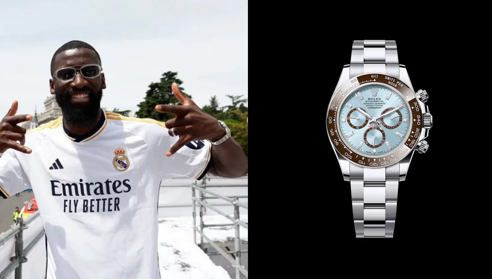 Rudiger con su Rolex Daytona Rudiger con su Rolex Daytona