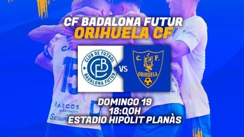 El Orihuela CF busca en casa del Badalona el pase a la final de los play off de ascenso a Primera RFEF