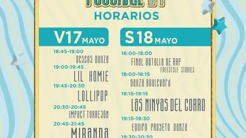 Arranca esta tarde el Urban Festival de Torrejón de Ardoz, con artistas como Delaossa, Vicco, Marc Seguí o Soge Culebra Cartel del Urban Festival 2024 de Torrejón de Ardoz