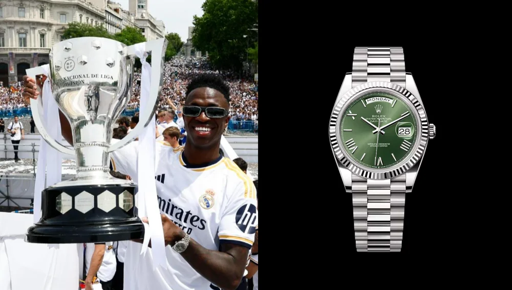 Vinicius festejó con un Rolex Vinicius festejó con un Rolex