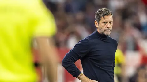 Imagen de archivo de Quique Sánchez Flores durante un partido del Sevilla Quique Sánchez Flores abandonará el Sevilla al final de esta temporada