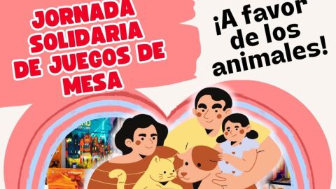 Cartel de la jornada solidaria de juegos de mesa organizada por la Asociaci&oacute;n Cultural C&iacute;rculo de Isengard