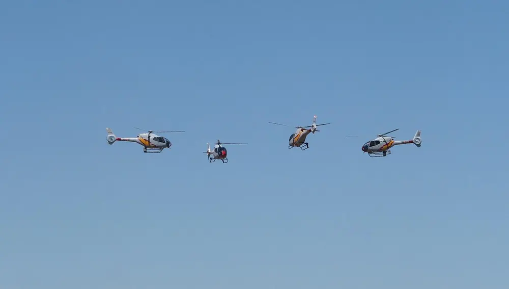 Patrulla Aspa, único escuadrón militar de helicópteros del mundo