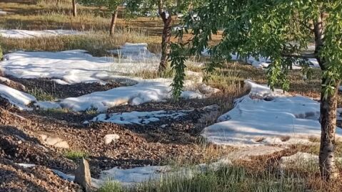 Granizada en Corera