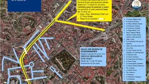 Estas son las restricciones al tráfico en Oviedo por el Día de las Fuerzas Armadas Estas son las restricciones al tráfico en Oviedo por el Día de las Fuerzas Armadas