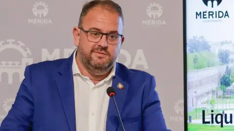 El alcalde de Mérida, Antonio Rodríguez Osuna, imagen de archivo El alcalde de Mérida, Antonio Rodríguez Osuna, imagen de archivo