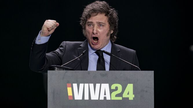 Vara denuncia que las palabras de Milei llamando "corrupta" a la mujer de Sánchez supone sobrepasar "todos los límites" Vara denuncia que las palabras de Milei llamando "corrupta" a la mujer de Sánchez supone sobrepasar "todos los límites"