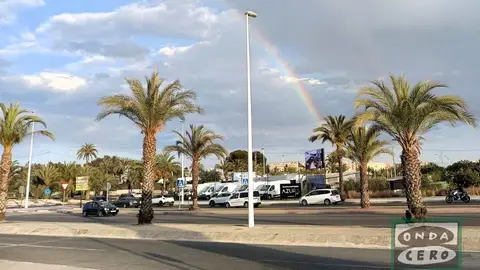 Arco iris en Elche. Arco iris en Elche.